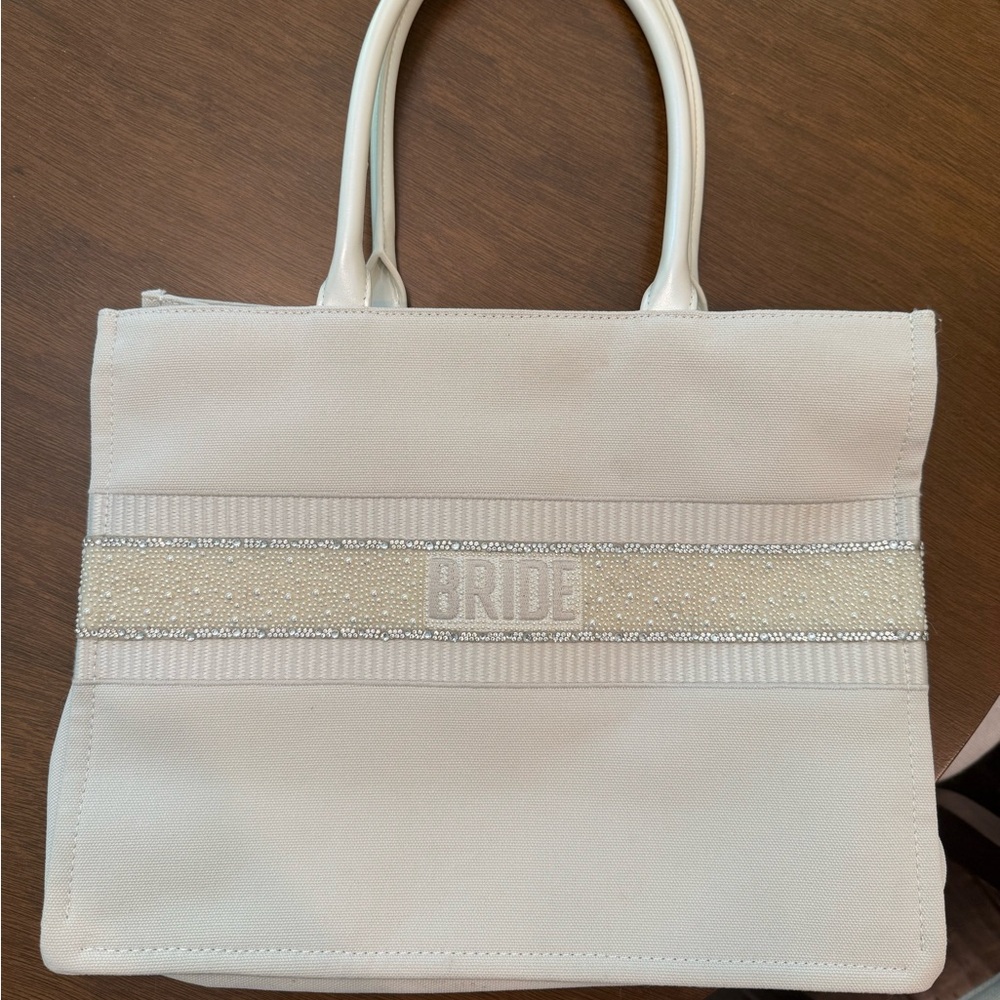Betsy Johnson bride bag Elegant White Bride Tote